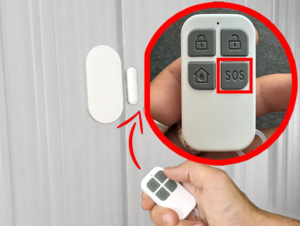 Door and window alarm with remote control